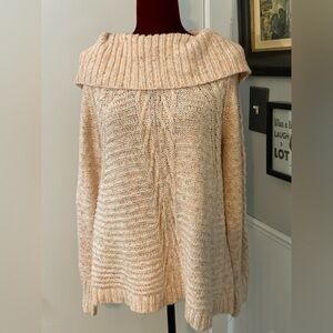 Soho by New York and Company, peach knit, sweater, size large